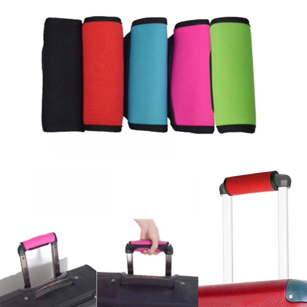 2PCs Luggage Handle Protector Soft Neoprene Cover