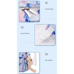 2Pcs Tie Dye Backpack and Lunch Bag Set for Girls Teens Student