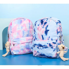 2Pcs Tie Dye Backpack and Lunch Bag Set for Girls Teens Student