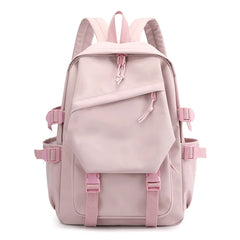 2Pcs Nylon Waterproof School Backpack Women Travel
