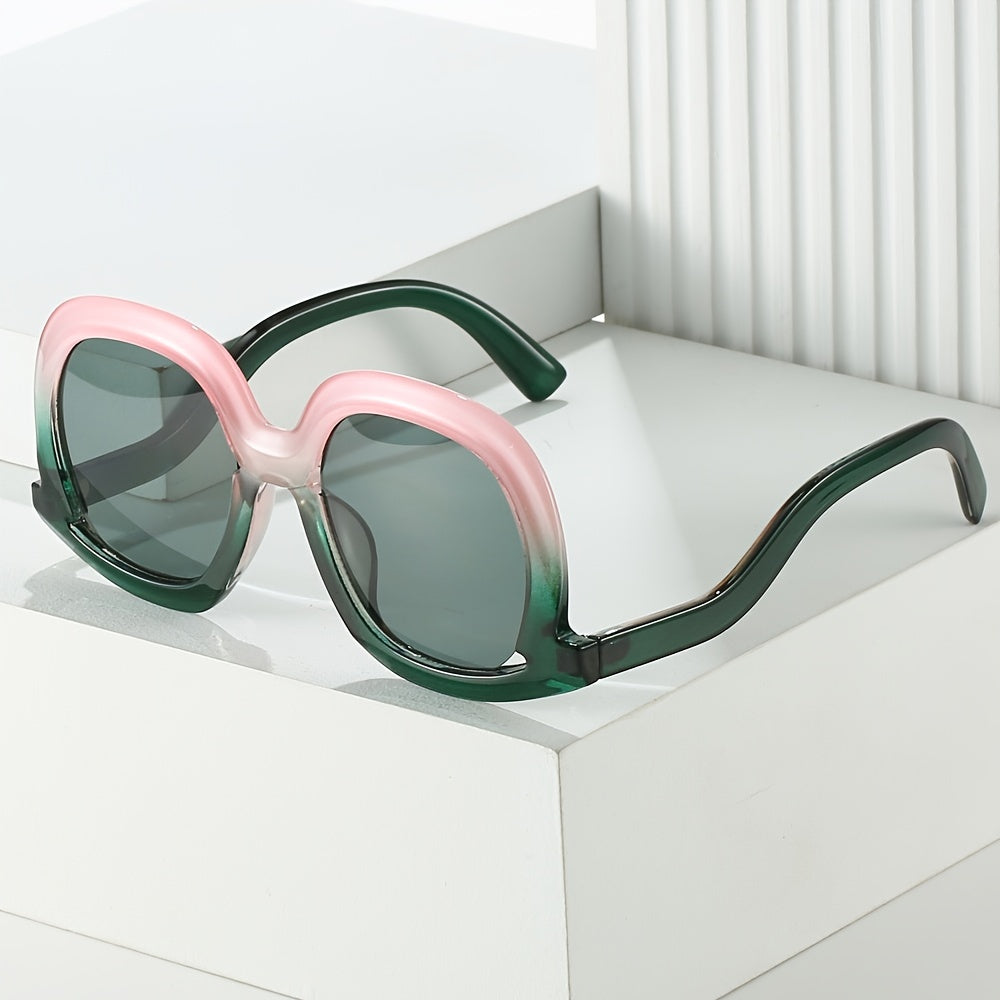 Y2K Thick Frame Sunglasses Gradient Eyeglasses