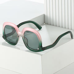 Y2K Thick Frame Sunglasses Gradient Eyeglasses