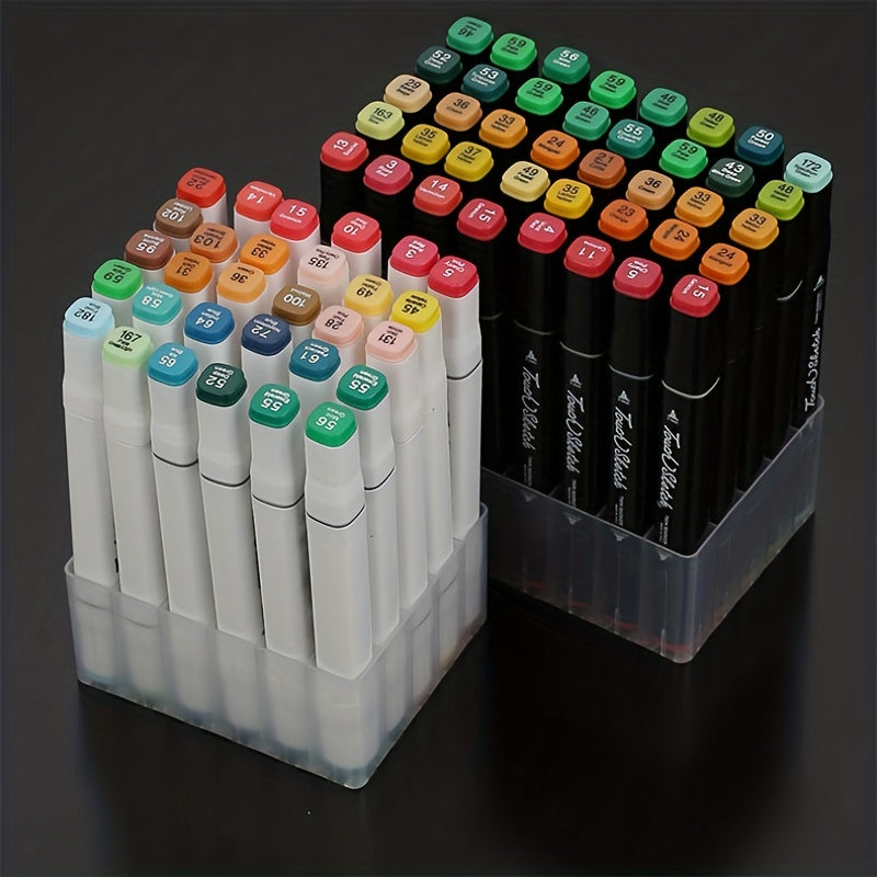 Marker Pen Storage Holder Brush Pencil Rack Organizer Plastic Storage Case