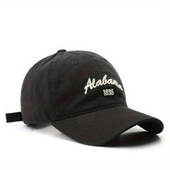 Letter Embroidery Cotton Baseball Cap Solid Hip Hop Sun Hat