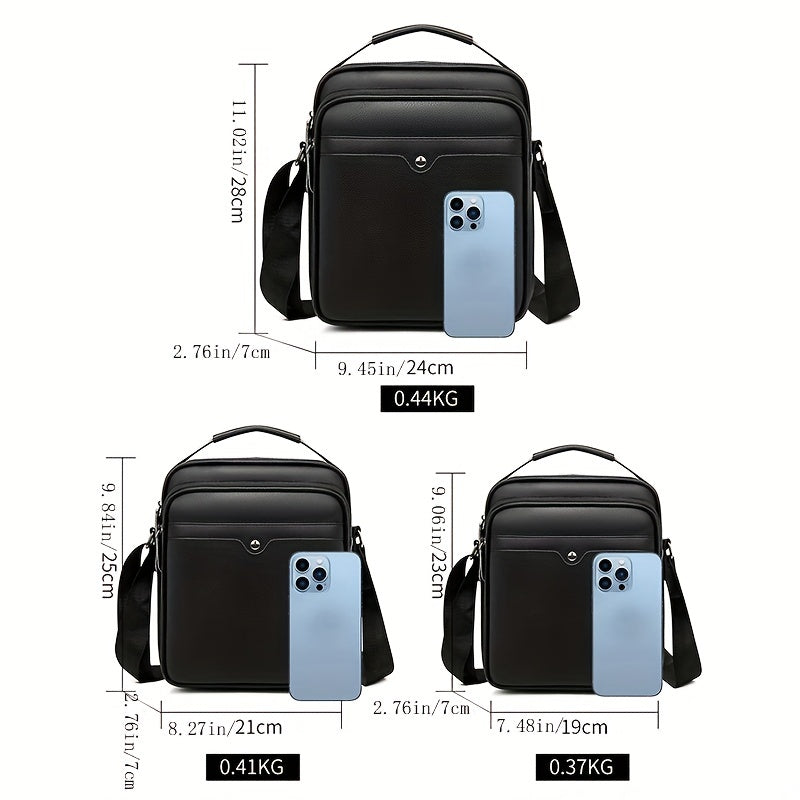 Men's Commuting Crossbody Bag Casual Handbag Small Square Shoulder Bag