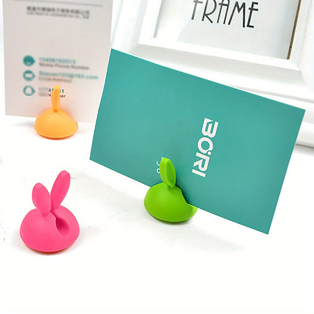 3pcs Rabbit Ear Wire Clip Desktop Wire Fixing Device in Multiple Colors