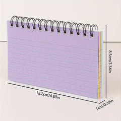 Detachable Coil Notebook Line with Index Card, Mini Size Exercise Note