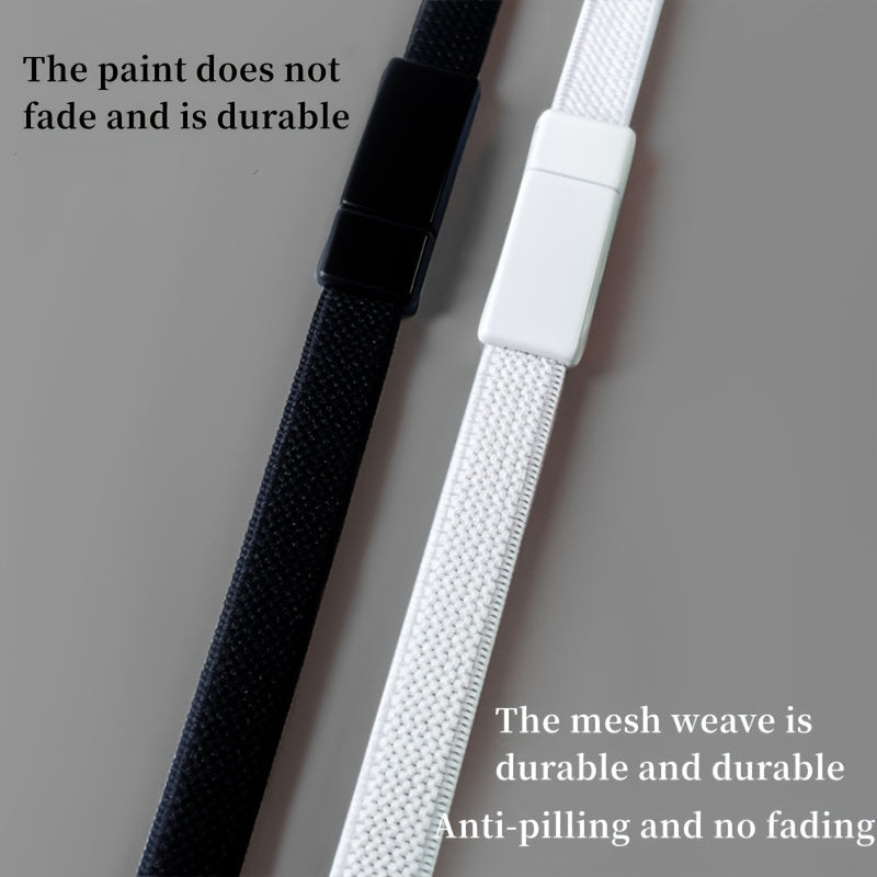 Magnetic Buckle No Tie Shoe Laces Stretch Elastic Flat Laces