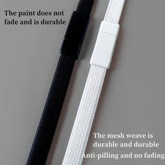 Magnetic Buckle No Tie Shoe Laces Stretch Elastic Flat Laces