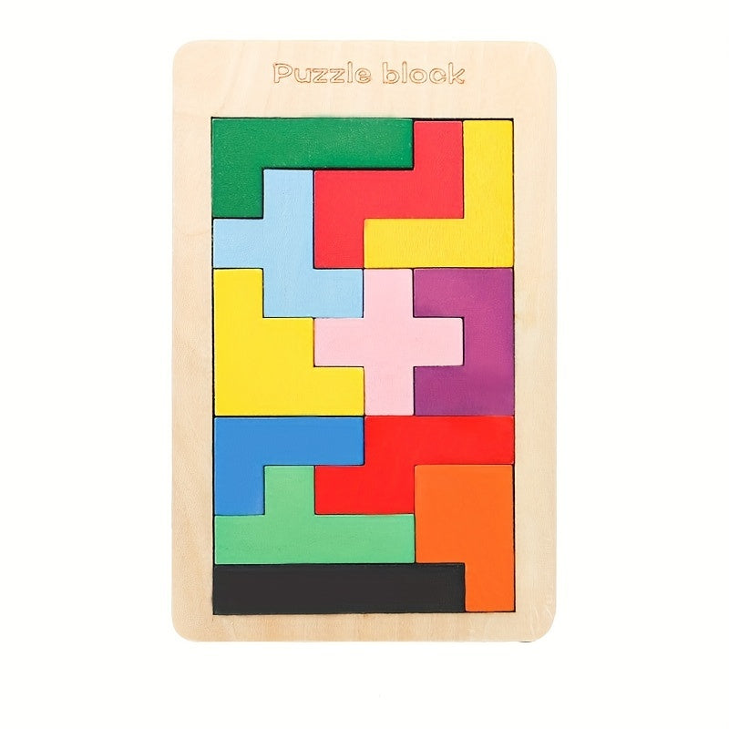 Wooden Magnetic Colorful Square Blocks Building Blocks