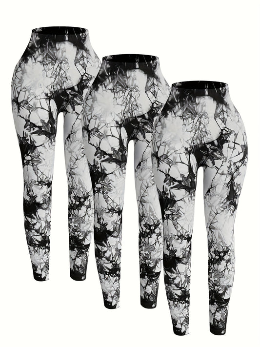 Tie Dye High Waist Yoga Leggings for Women