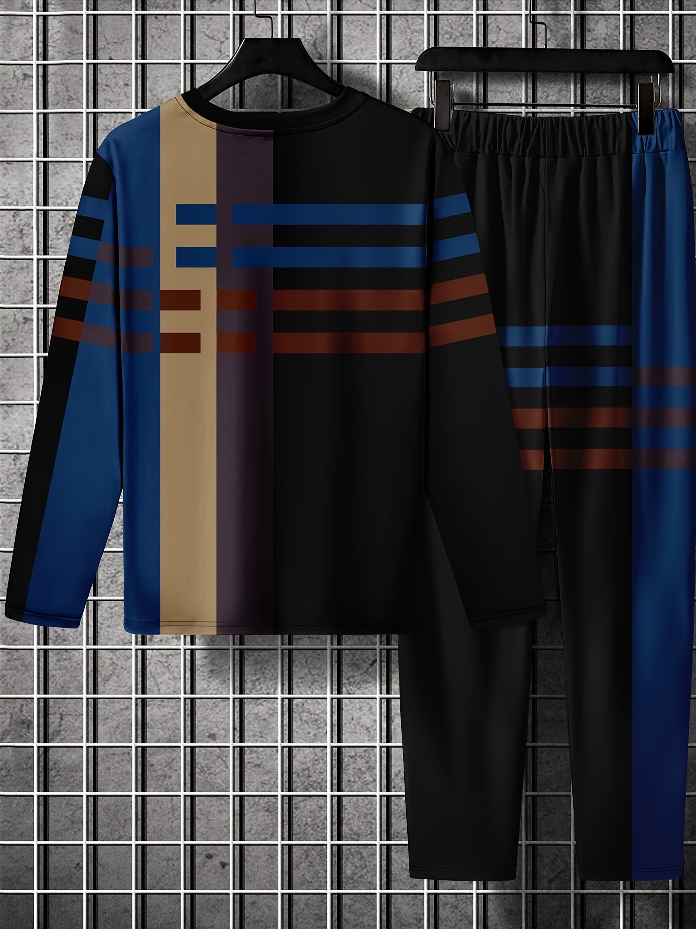 Men's 2 Piece Outfit King Print T-shirt & Sweatpants
