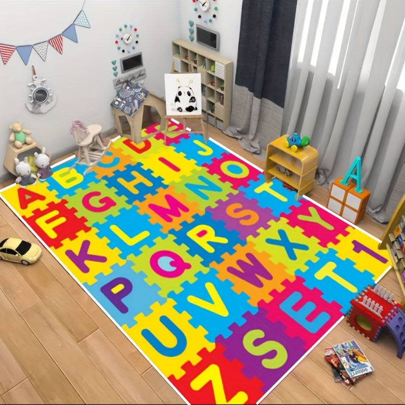 Children's Room Baby Crawling Mat Letter Animal Chess Map Carpet