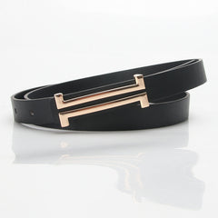 Women Leather Slim Skinny Thin Belts Ins Belts For Women Dress Jeans Strap