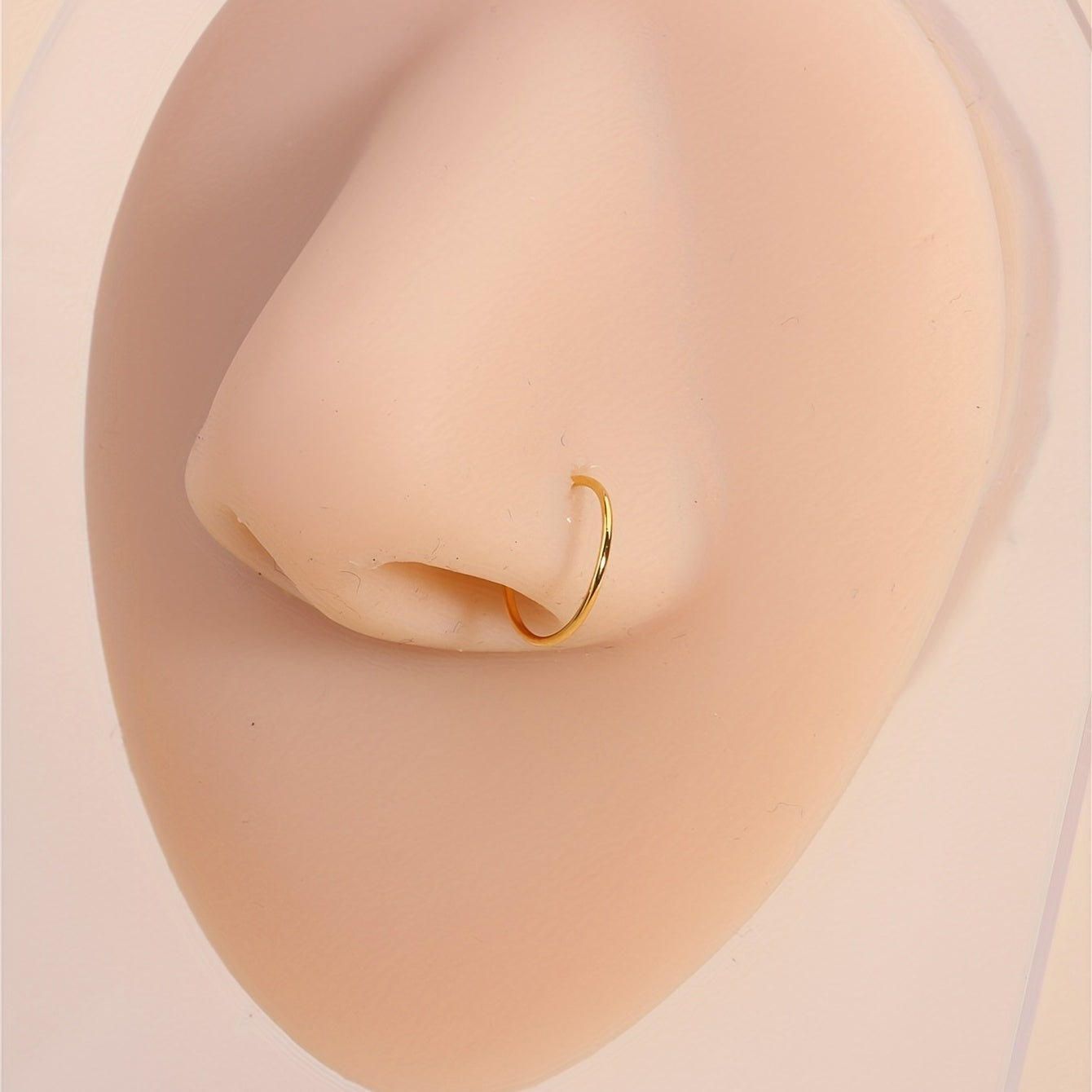 20 Pcs 18K Plated Copper Hoop Nose Ring Set Nose Jewelry