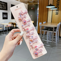 10pcs Girls Cartoon Hair Clips School Party Accessories