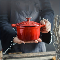 Small Enamel Dutch Oven 14 with Lid