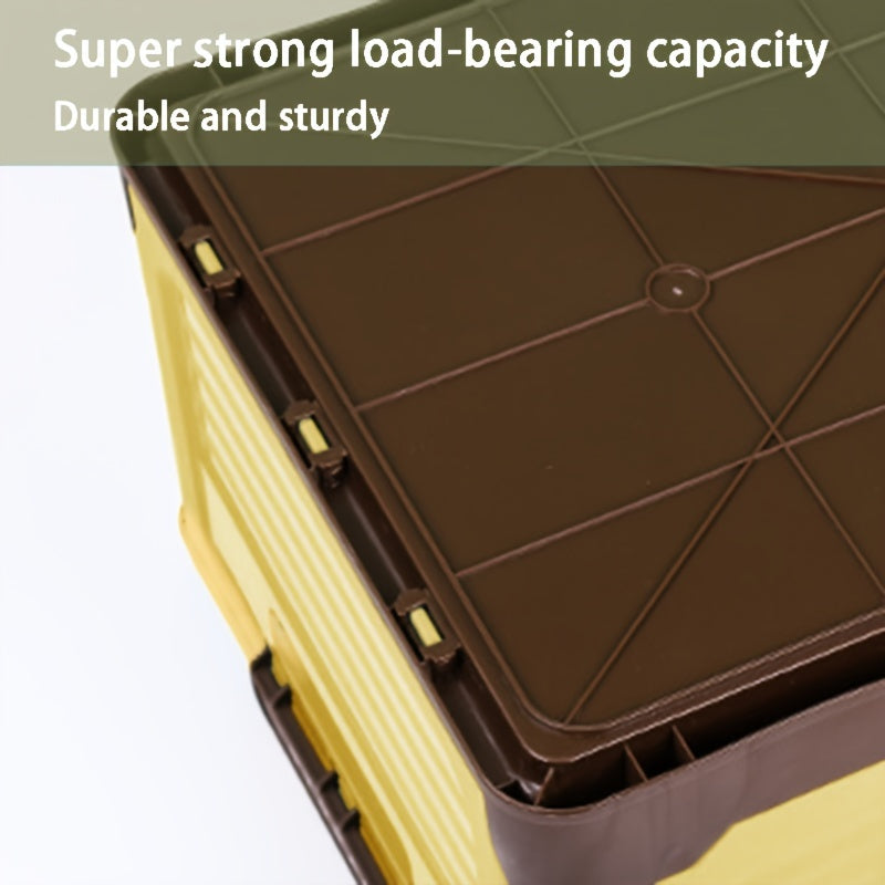 Plastic Folding Storage Box Car Trunk Storage Box Dormitory Book Storage Case