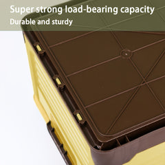 Plastic Folding Storage Box Car Trunk Storage Box Dormitory Book Storage Case