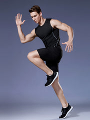 Men's Solid Tank Top Quick Dry High Stretch Shirt for Summer Outdoor