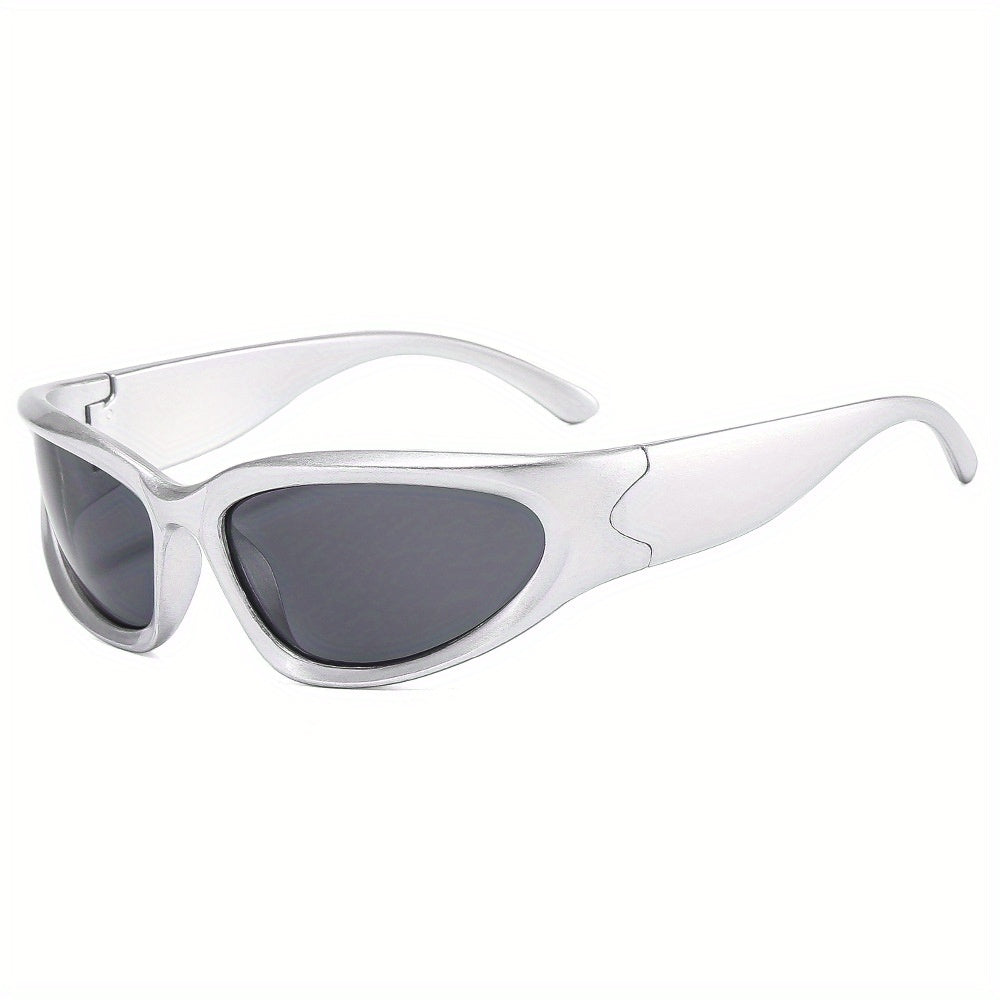 Y2K Wrap Around Sports Sunglasses Cyberpunk UV400 Sun Shades