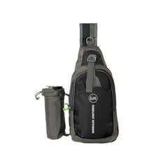 Casual Crossbody Backpack with Water Bottle Holder