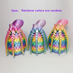 Colorful 3D Printed Octopus Mystery Gift with Octopus Dragon Eggs