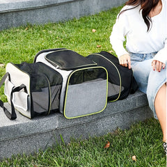 Expandable & Breathable Pet Carrier Backpack Portable & Foldable