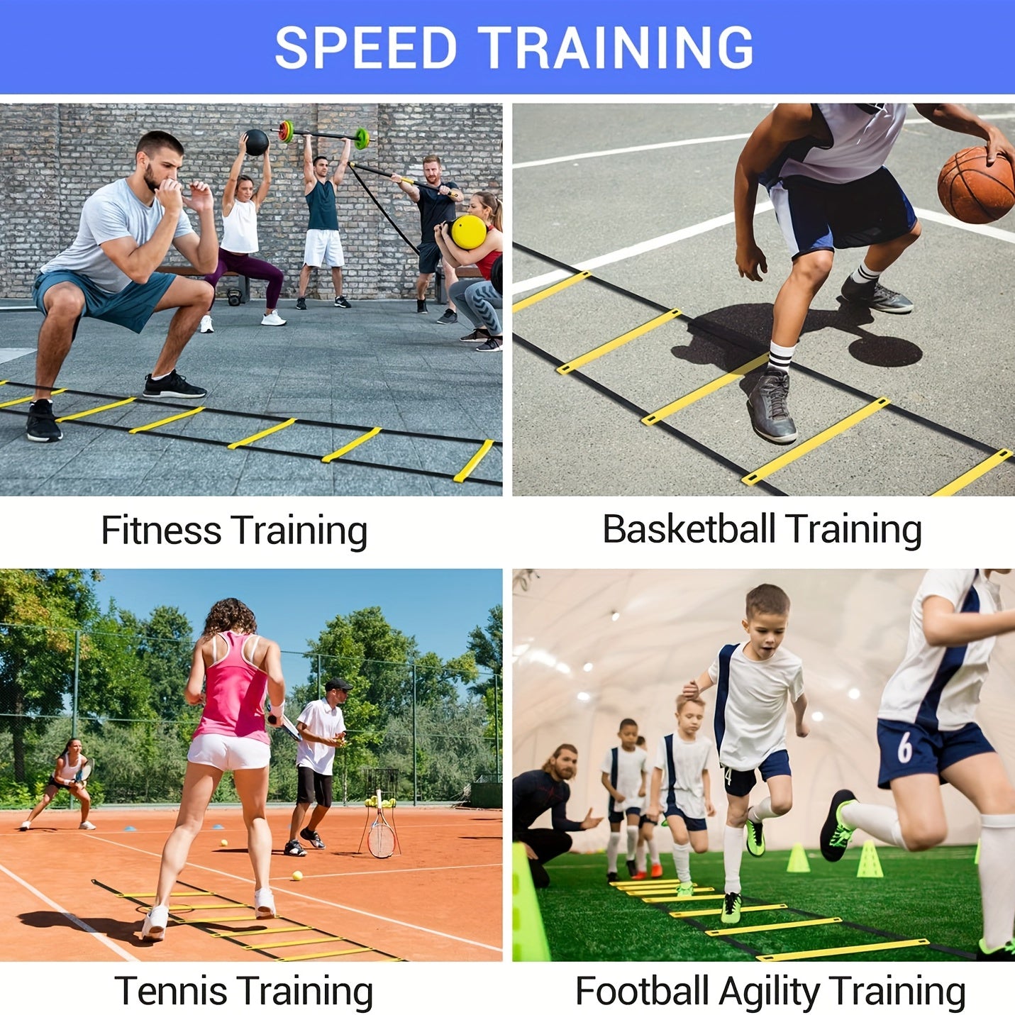Agility Training Ladder Speed Training for Football & Basketball