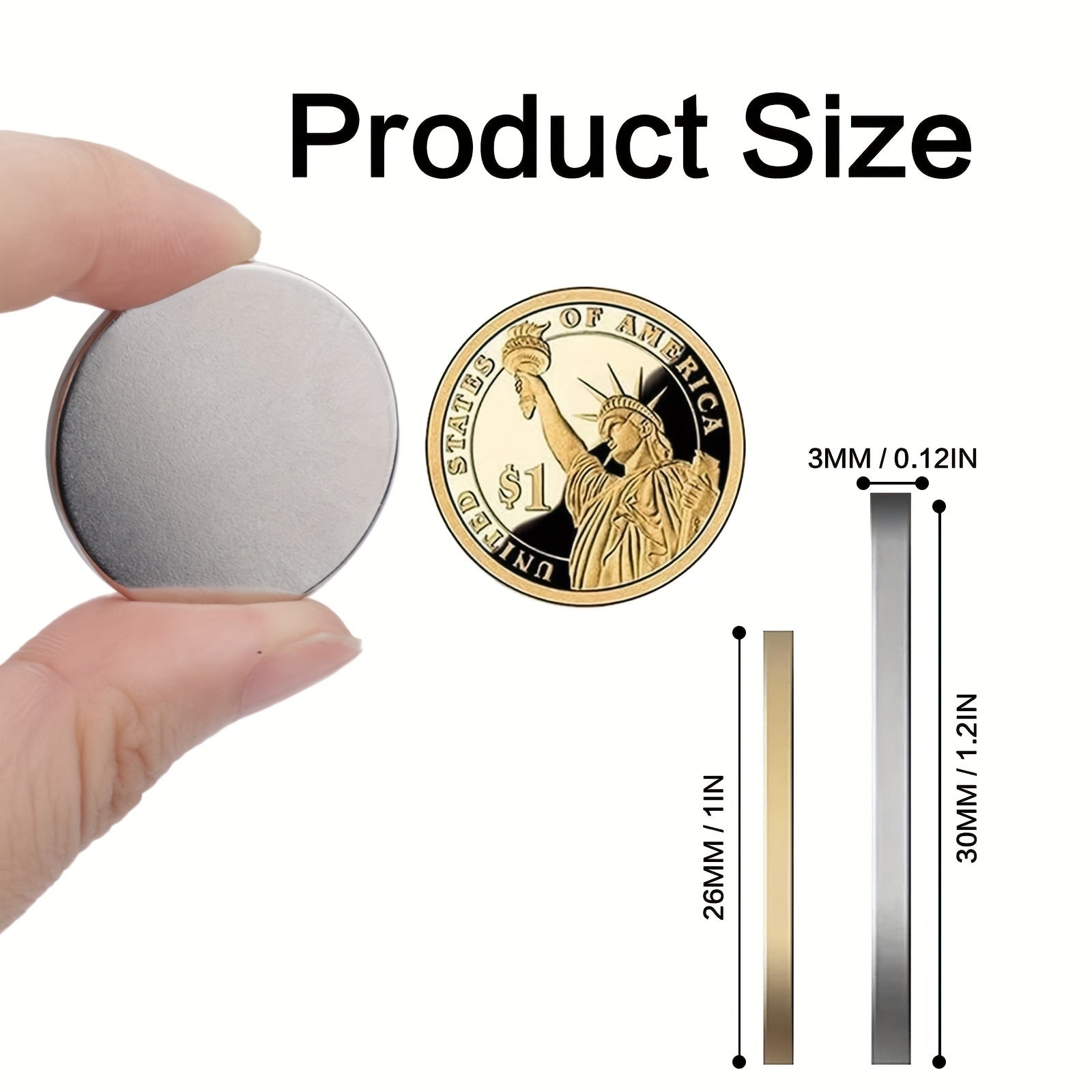 4Pcs Neodymium Disc Magnets Adhesive Backing Fridge DIY Crafts Board