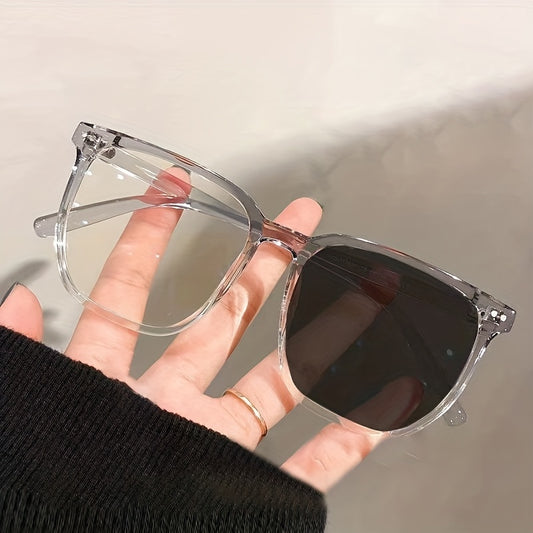 Y2K Block Sunglasses Square UV400 Sun Shades Glasses Beach Party