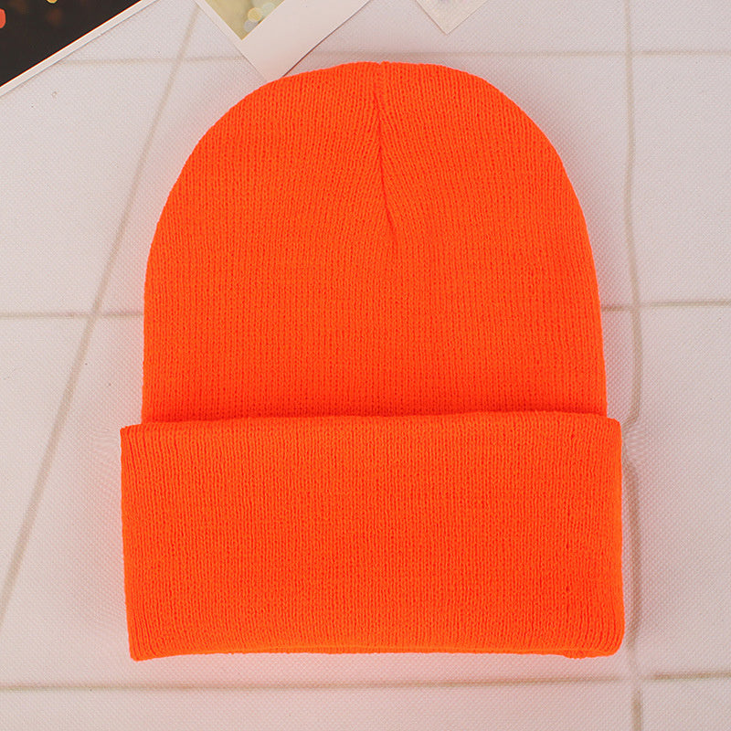 Autumn&Winter Fluorescent Knitted Couple Wool Cap