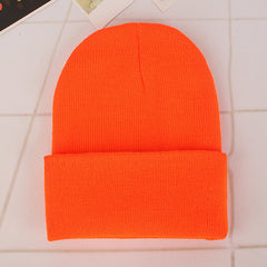 Autumn&Winter Fluorescent Knitted Couple Wool Cap