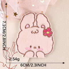 5pcs Rabbit Iron on Patch Clothes Bag Shoe Decor