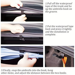 4pcs Car Trunk Umbrella Storage Holder Organizer Mounting Bracket