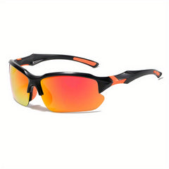 Semi Rimless Sports Sunglasses UV400 Wrap Around Shades