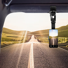 Rotatable Sun Visor Car Phone Mount - Secure & Visible Driving