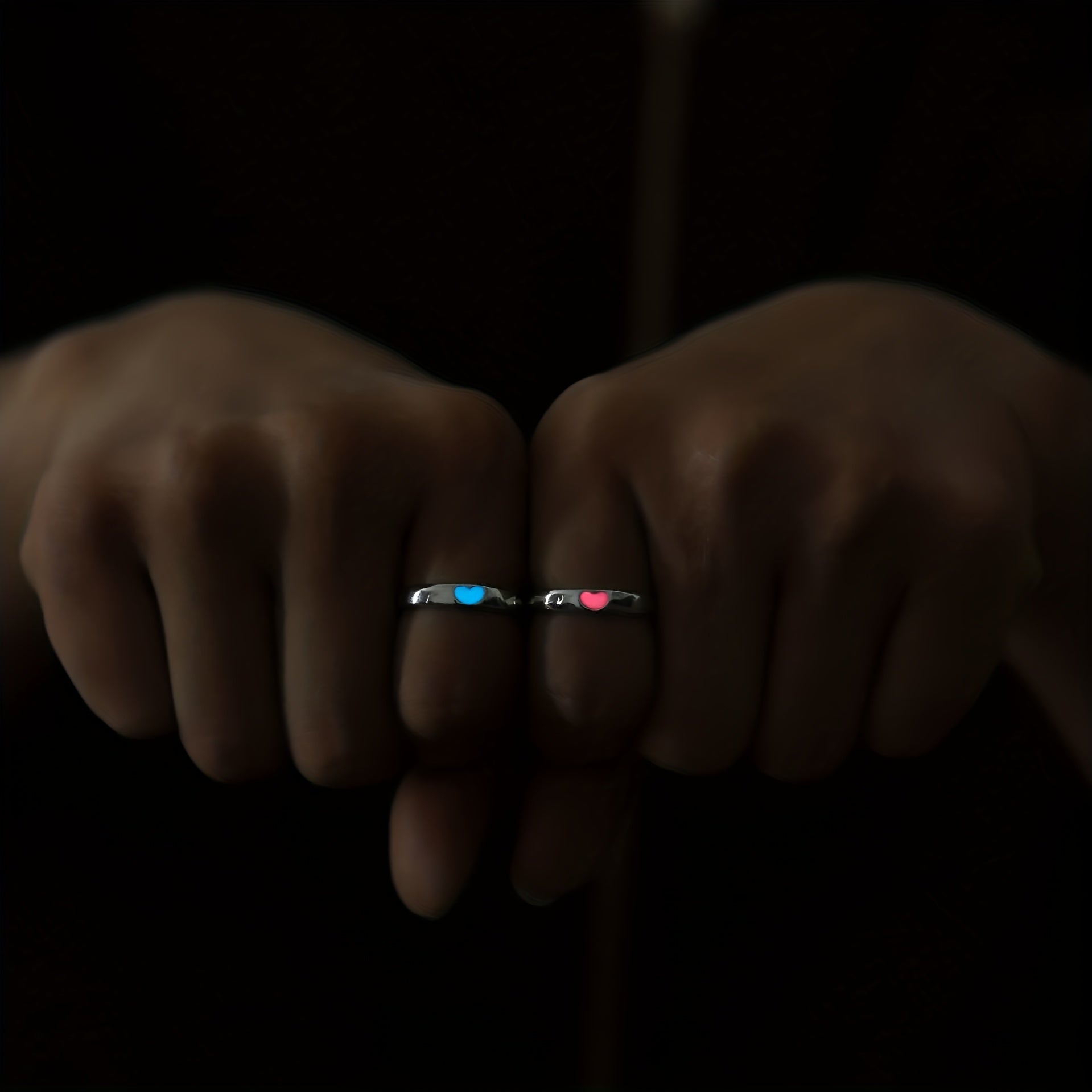 Luminous Ring Live Mouth Adjustable Unisex Ring