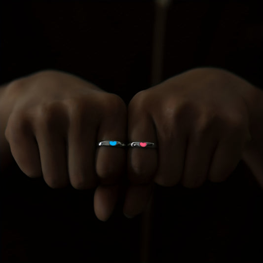 Luminous Ring Live Mouth Adjustable Unisex Ring