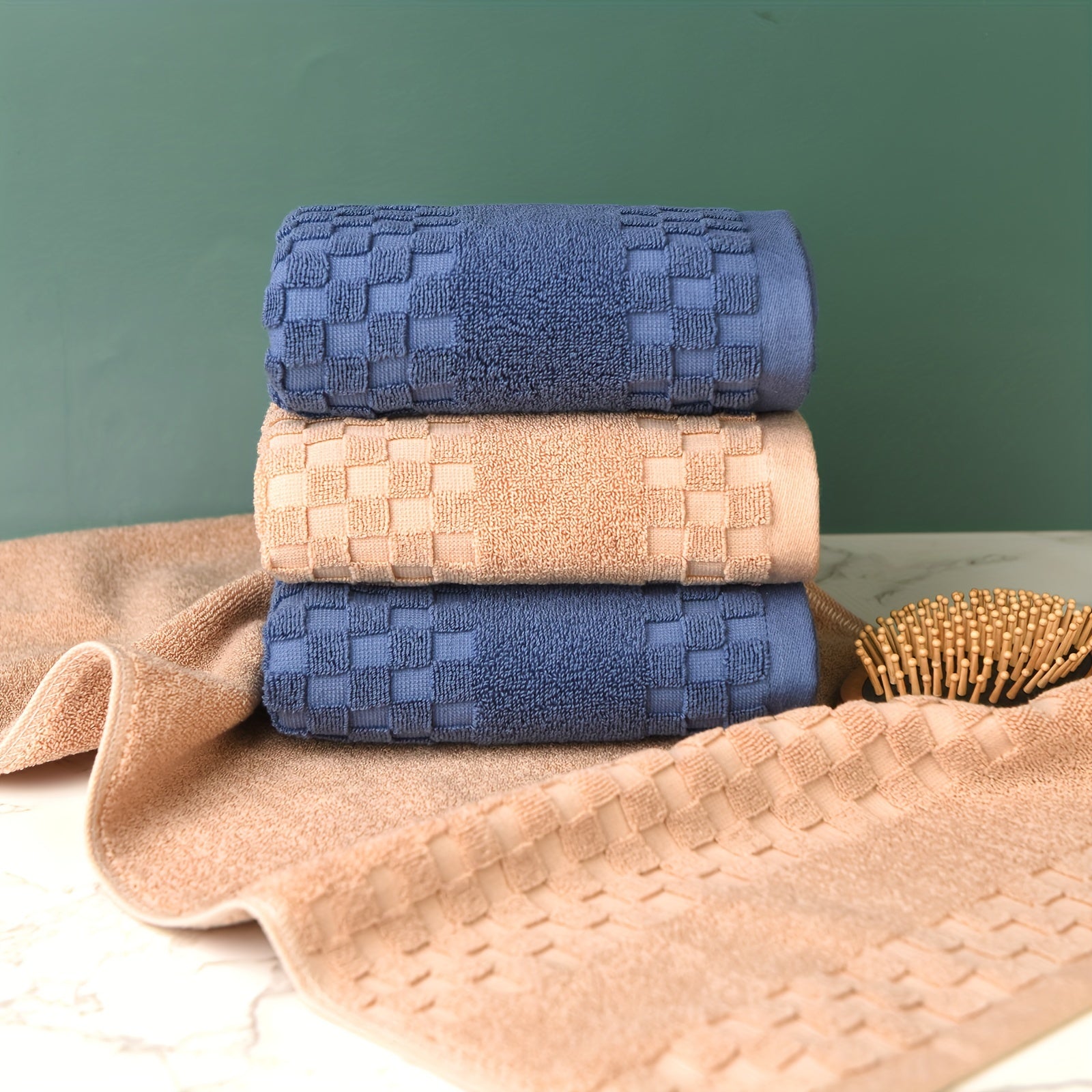 4pcs Cotton Face Towels Quick Drying Soft Bath Towels Mixed Colors