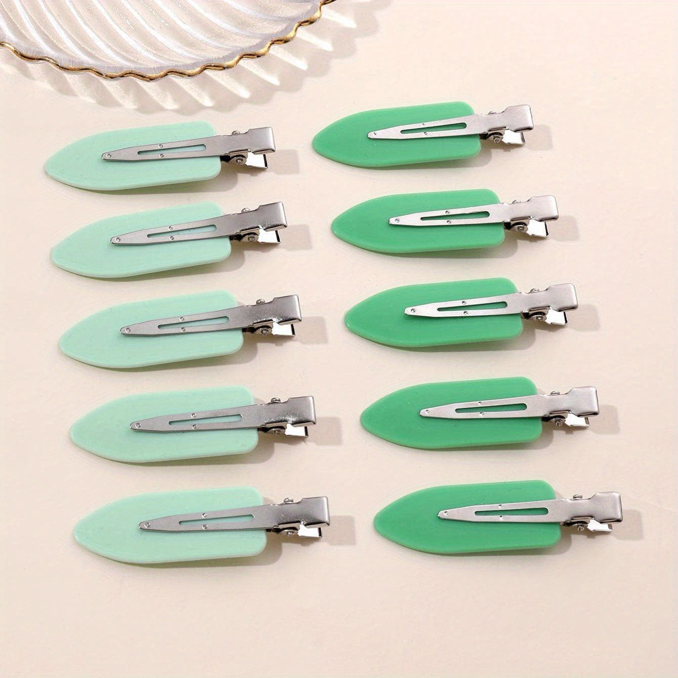 10pcs Women Solid Hair Clip Snap Clip Side Clip Bangs Clip Hair Accessories