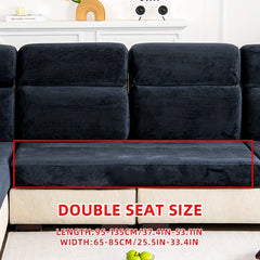 Plush Sofa Slipcover Anti Slip Elastic Sofa Cover for Home Decoration