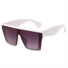 Large Square Sunglasses Flat Top Anti Glare UV400 Summer Beach Travel