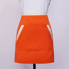 Half Body Apron Solid Printing Hotel Restaurant Small Waist Overalls