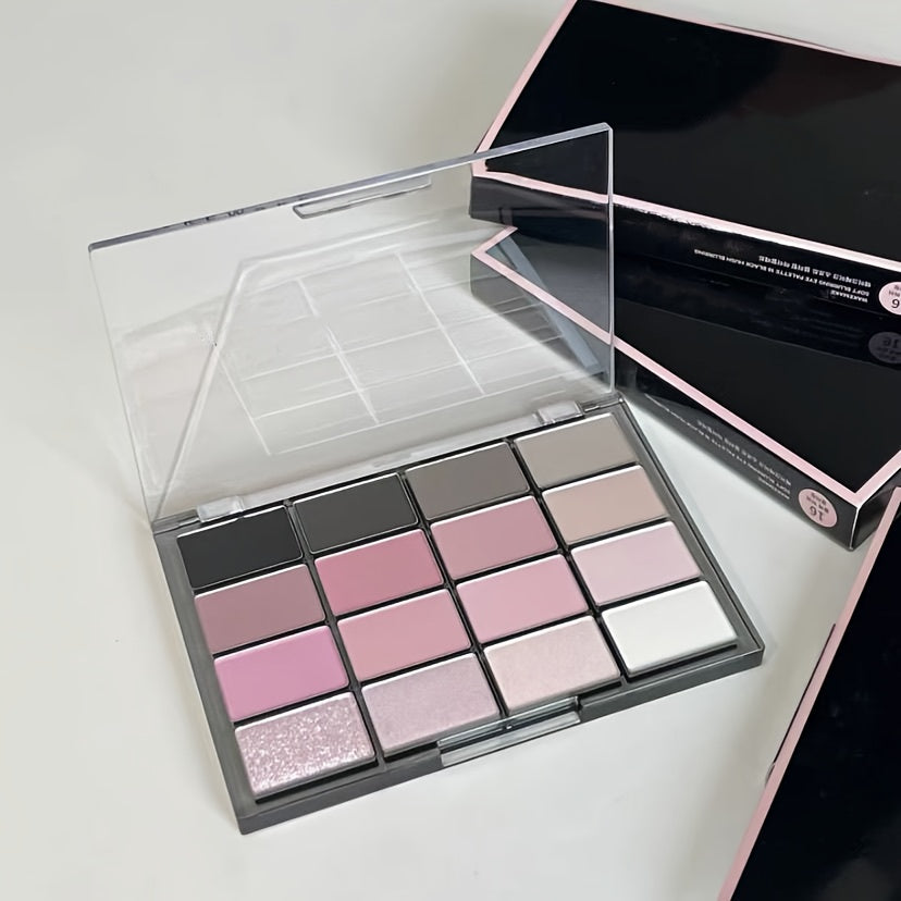 K'APEINE 16 Eyeshadow Palette - Matte & Shimmery Pink Tones Finish