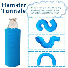 Expandable Pet Tunnel Toy for Guinea Pigs - Fun Play Tube for Small Animals