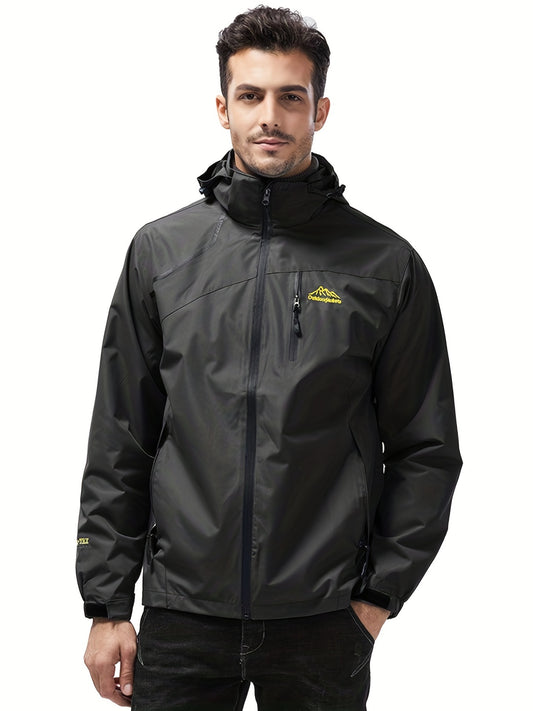 Men's Casual Zip Up Windbreaker Jacket For Outdoor Activities