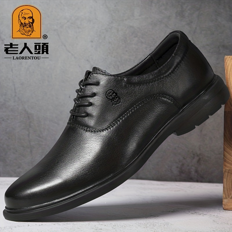 Men's Leather Smart Casual Walking Shoes for Daily & Formal Wear