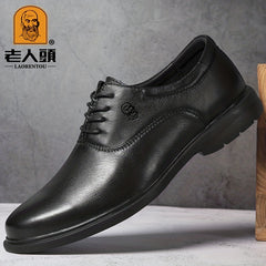 Men's Leather Smart Casual Walking Shoes for Daily & Formal Wear