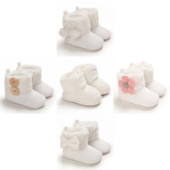Soft & Warm Baby Girls Slip On Boots